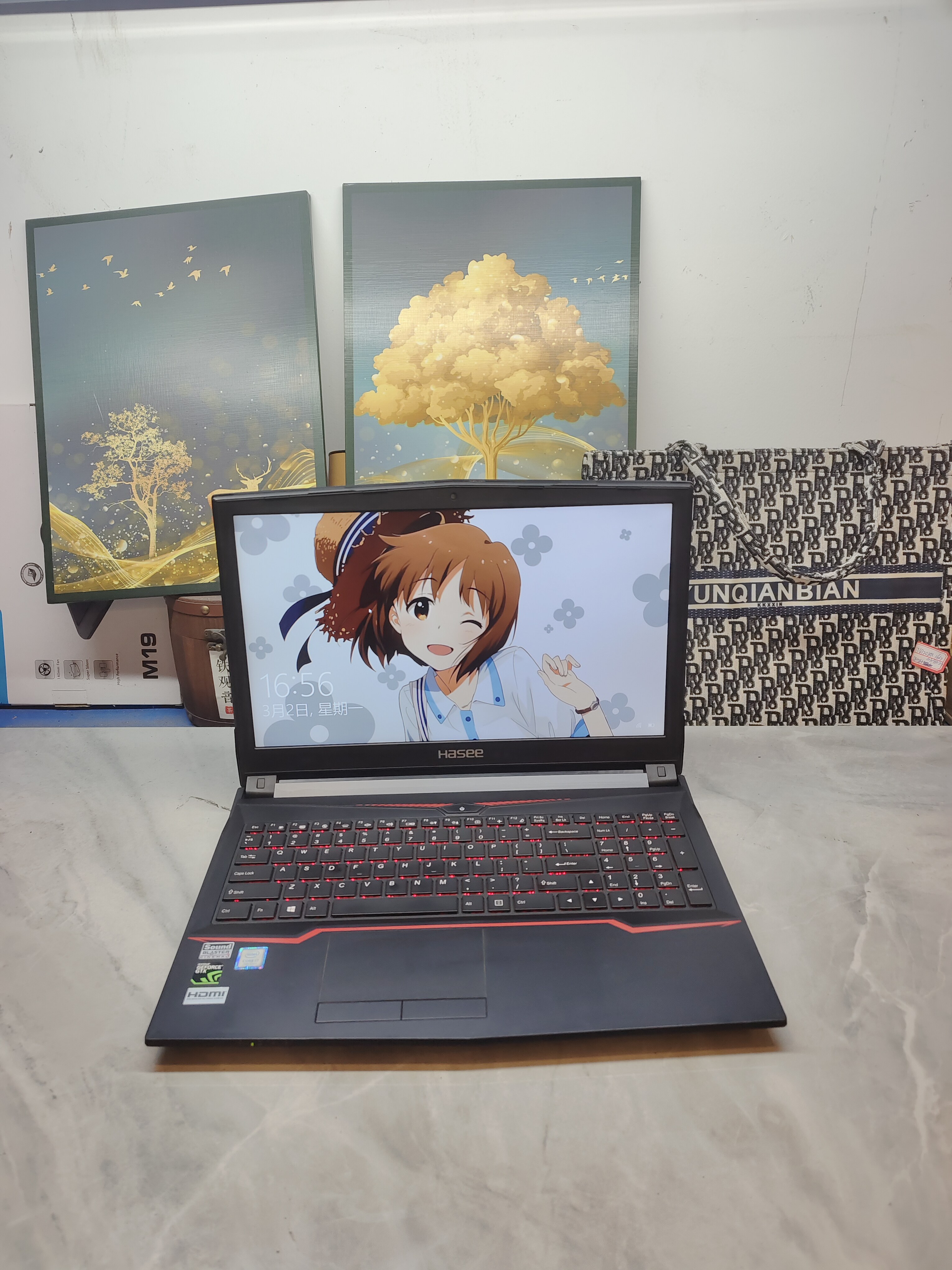 二手神舟游戏本i7-7700HQ+GTX1060 6G 畅玩黑神话悟空/原神/吃鸡