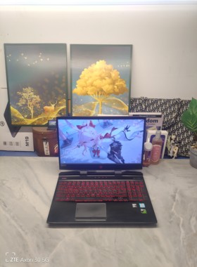 二手惠普暗影精灵游戏 144hz15.5寸大屏 8代i5GTX1050Ti 4G独显