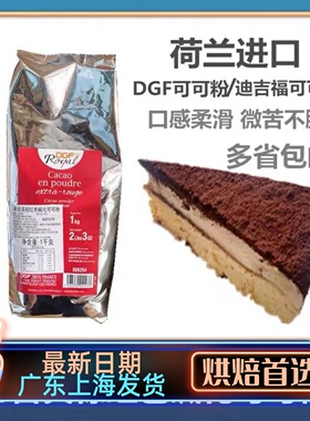 法国进口迪吉福可可粉250g装饰西点慕斯装饰巧克力粉 DGF烘焙原料