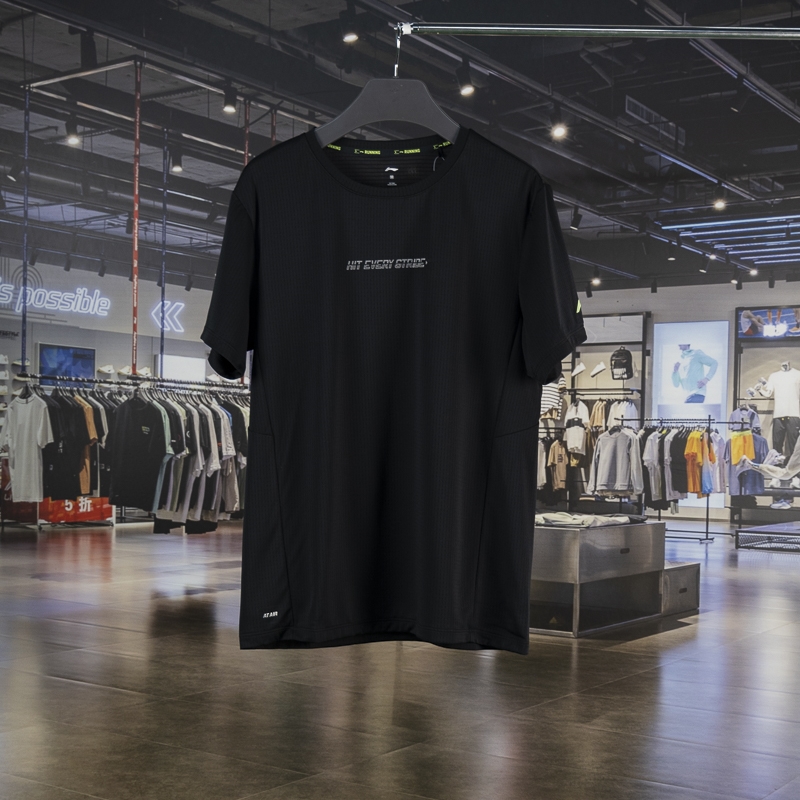 李宁短袖男子轻薄透气T恤