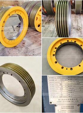 华升富士达电梯曳引轮苏州通润400*6*8无齿轮永磁同步GTW2