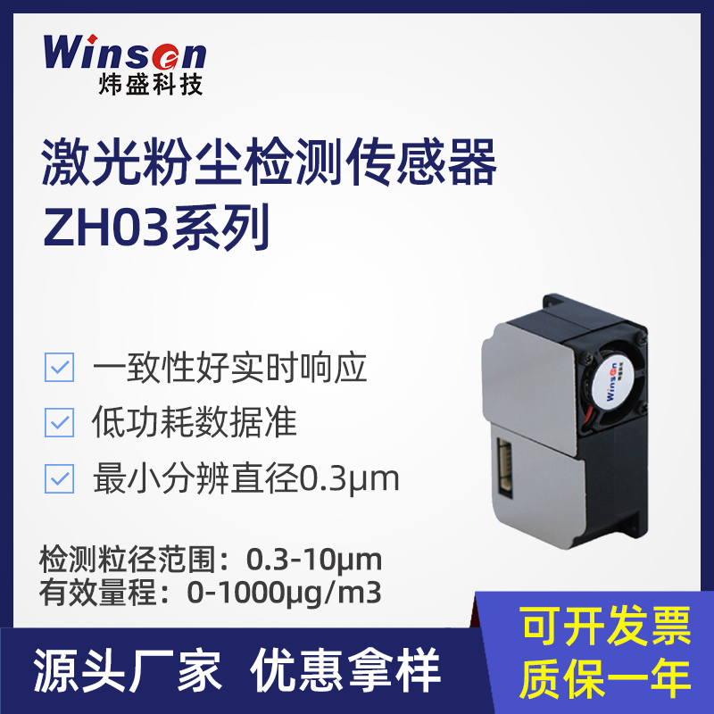 ZH03B激光粉尘PM2.5传感器模组