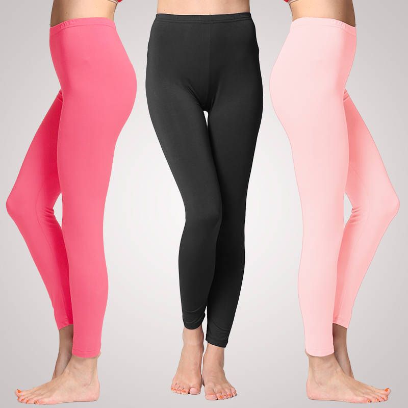 Pantalon collant jeunesse simple en viscose - Ref 760194 Image 3