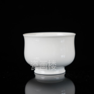 刘建锋窑-白胎大炉式杯  景德镇陶瓷高端茶具