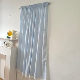棉棉自制韩国ins博主同款 蓝色条纹挂布门帘窗帘