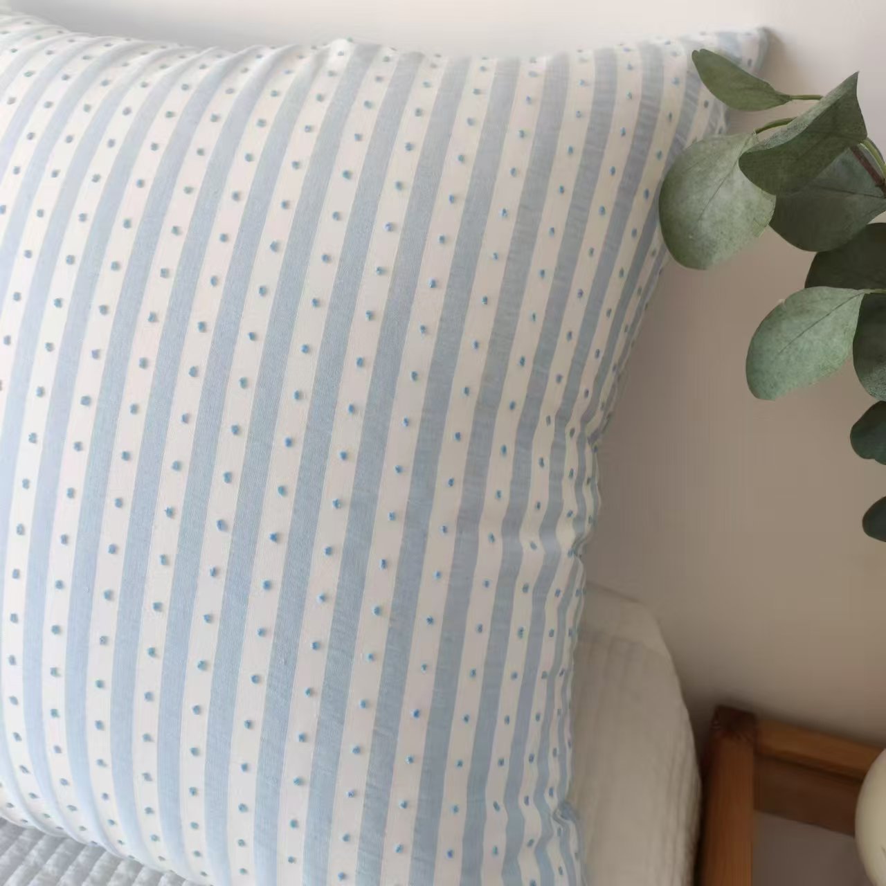 韩国ins风纯棉清新小点点抱枕靠垫抱枕沙发靠枕方枕