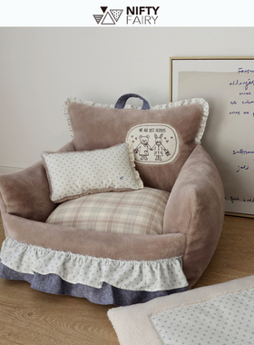 米南宠物沙发秋冬保暖狗窝全可拆洗INS马尔济斯约克夏小型犬泰迪