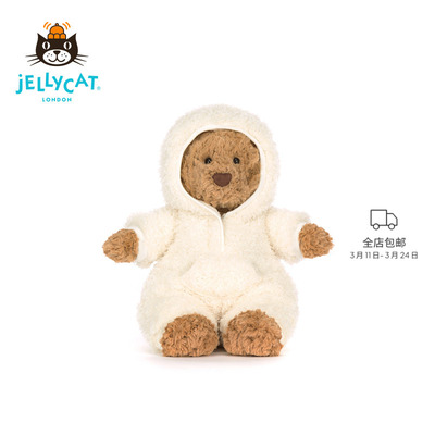 Jellycat巴塞罗熊连体装毛绒玩具
