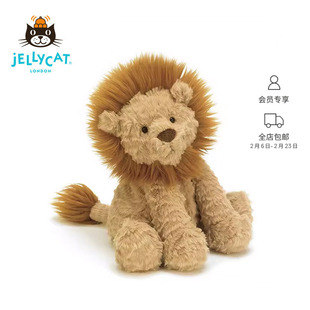 英国Jellycat波浪毛狮子毛绒玩具玩偶小狮子公仔娃娃