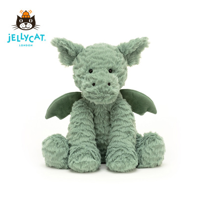英国Jellycat波浪毛龙绿色公仔恐龙陪伴玩偶毛绒玩具生日毕业礼物