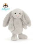 Jellycat, застенчивый серебряный плюшевый кролик, успокаивающая кукла, игрушка, Великобритания, свадебный подарок