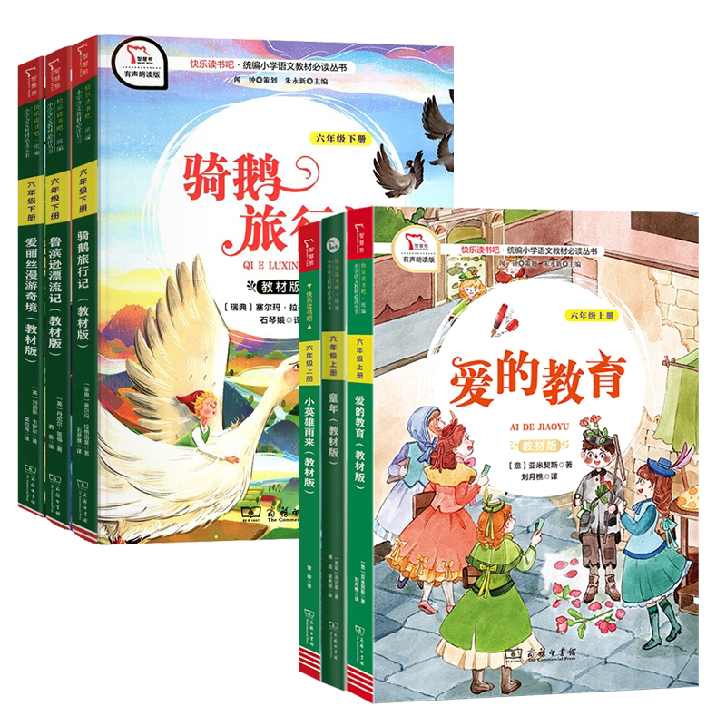 教材版 快乐读书吧六年级上下册小英雄雨来爱的教育童年人教版 小学语文名著阅读课程化丛书小学生语文教材同步课外阅读
