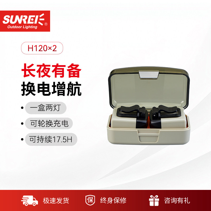 山力士智能感应帽夹灯换电续航超亮夜钓灯帽檐灯钓鱼头戴式夹帽灯