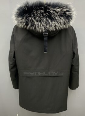 MMJ男款派克服保暖皮草