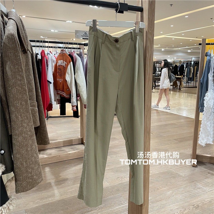 香港正品代购 Sienne 25秋冬 宽松简约西装直筒休闲裤