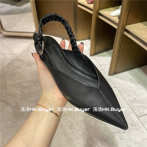 汤汤香港 Pedder red 26秋冬 松紧带搭扣包头尖头平底凉鞋
