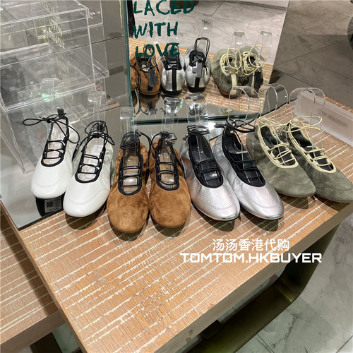 折扣 香港正品代購 PEDDER RED 26新款系带芭蕾舞单鞋