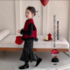 女童拜年服2026新款 三件套 国风汉服秋冬儿童修身 新中式 过年服唐装