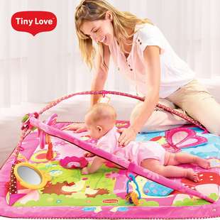 6个月男女多功能益智新生儿音乐游戏毯 TinyLove健身架婴儿玩具3