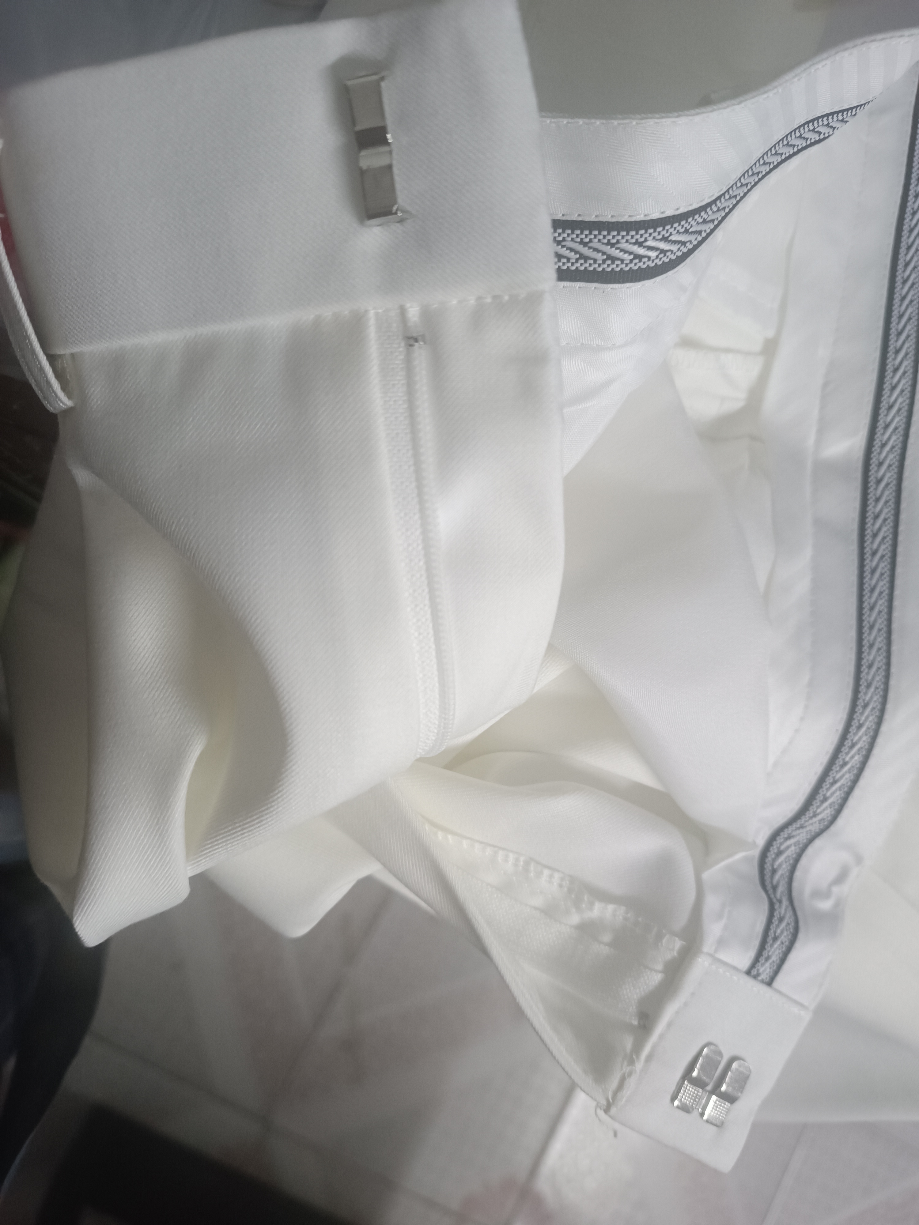 [无为工坊】dk制服裤子白色日系西装长裤