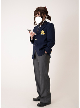 【无为工坊】灰色纯色正统宽松男dk制服直筒裤子jk日系西裤长裤