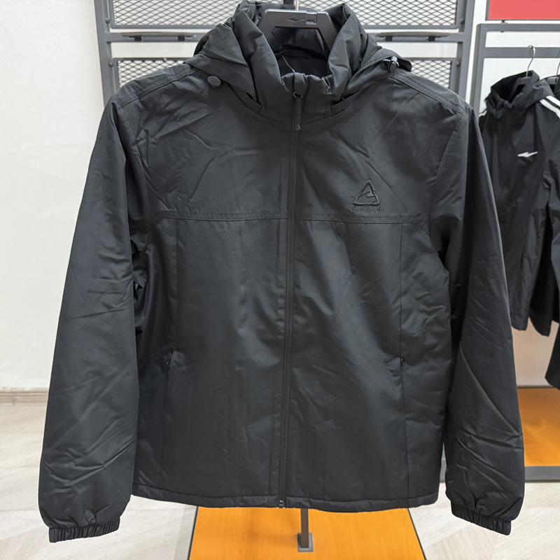 鸿星尔克2025冬季新款男户外运动加厚高性能外套上衣11225408004
