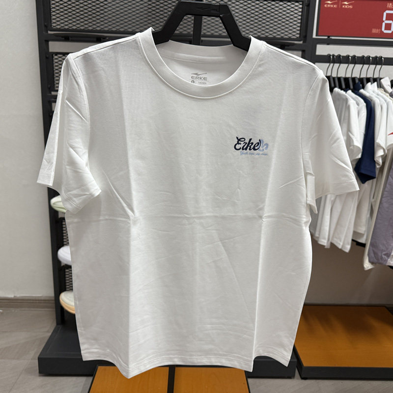 鸿星尔克2026夏季新款女圆领运动短袖休闲宽松凉感T恤12226202170