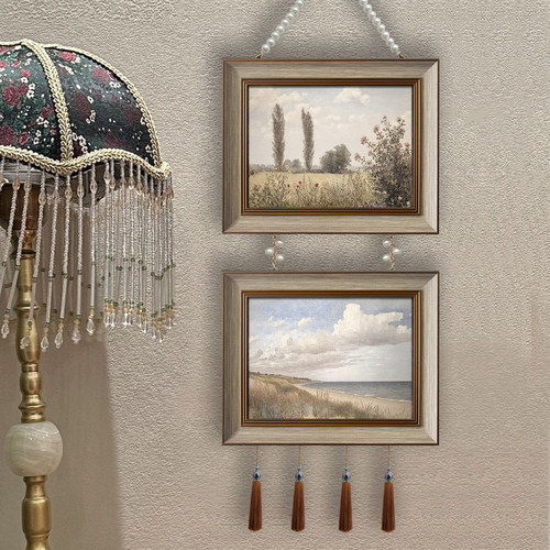 欧式风景装饰画客厅沙发背景墙壁挂画卧室挂画小众艺术时尚框画