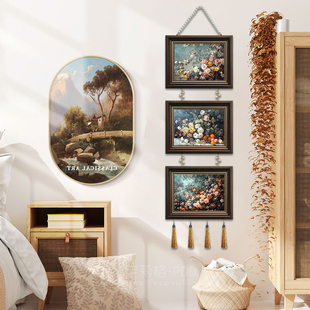 花卉装饰挂画欧式客厅沙发电视背景墙壁画现代时尚油画艺术框画
