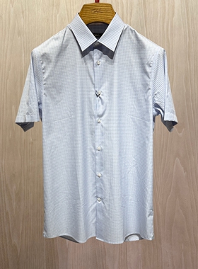 沙驰Satchi春夏正品商务男装纯棉正装短袖衬衫衣88TCA8112033