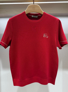 BOSSsunwen2026年新款正品春秋男装通勤休闲短袖针织衫M611K007