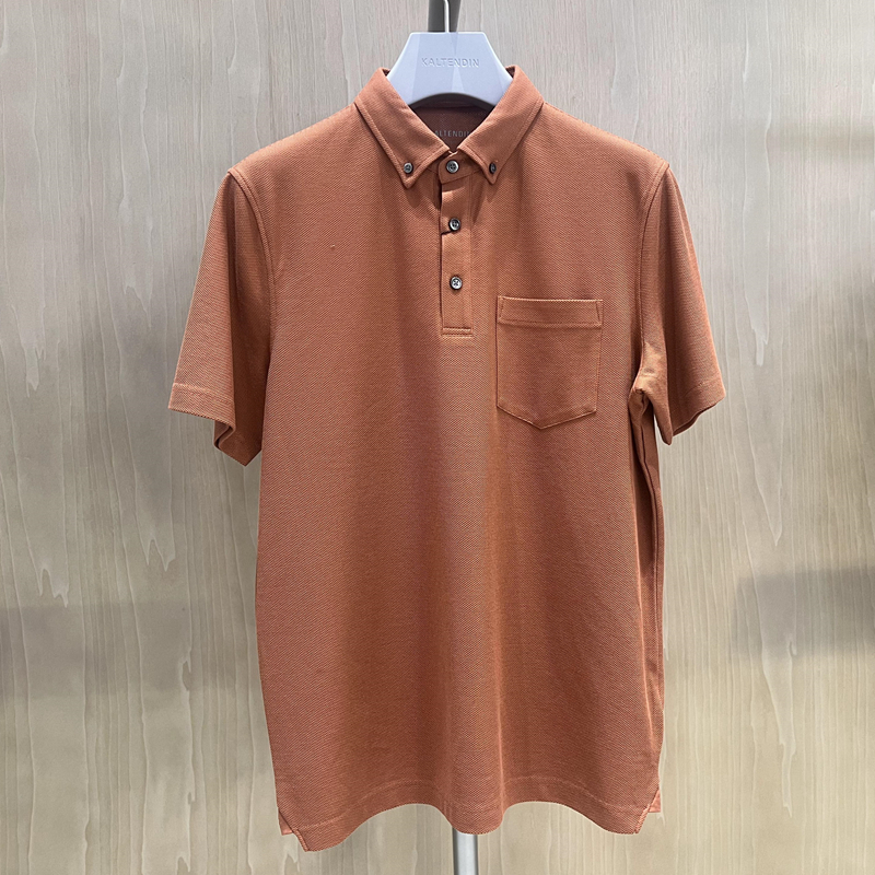 2024新款卡尔丹顿专柜正品夏季男装纯棉短袖T恤衫 KEBS20104FAO5