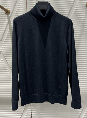 2024秋冬新款卡尔丹顿专柜正品男装长袖针织羊毛衫KEBW44110ZAB1