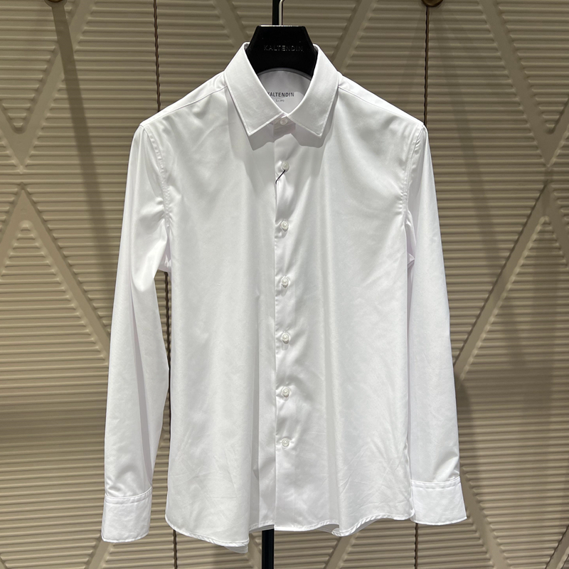 2024新款卡尔丹顿专柜春季正品男士长袖衬衫衬衣 KEBS13506PAW1