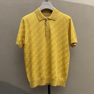 2023新款卡尔丹顿专柜秋季正品男装短袖针织羊毛衫2色KDBW14402FA