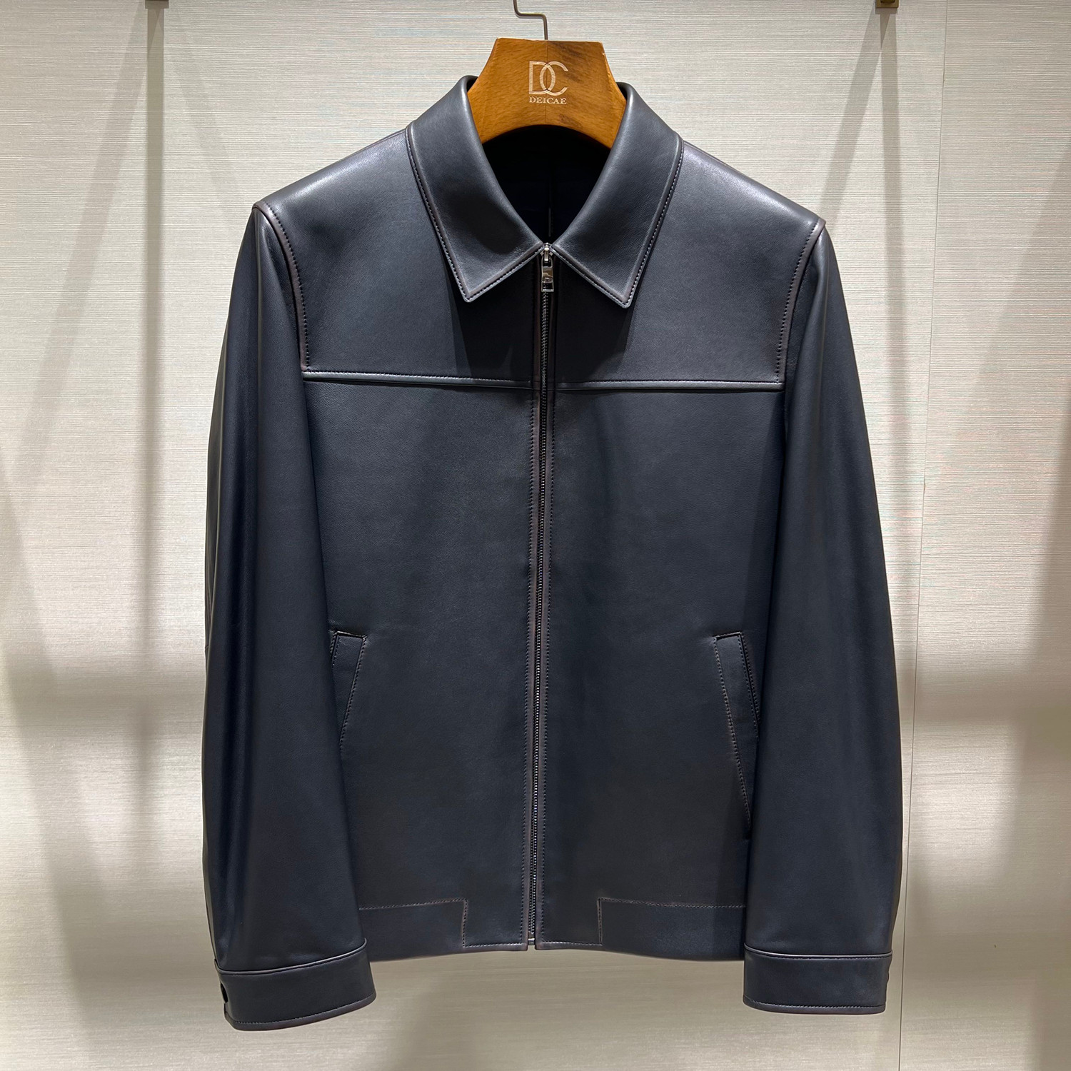 2025新款迪赛deicae专柜秋冬正品男士羊皮革皮衣外套 715131329