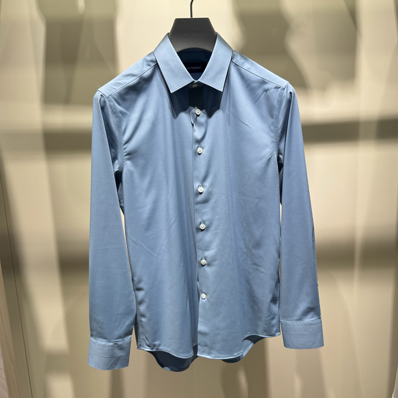 新款卡尔丹顿专柜春季正品男士长袖衬衫衬衣上衣3色AE5W03521FAW1