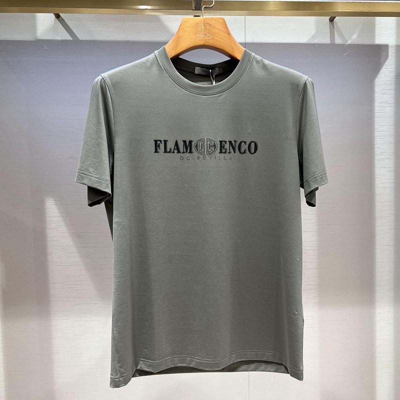 迪赛DEICAE专柜2024夏季新款正品男士针织衫短袖T恤衫 114111328