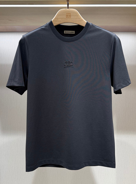 BOSSsunwen2026年新款正品春秋通勤舒适休闲款短袖针织衫2色