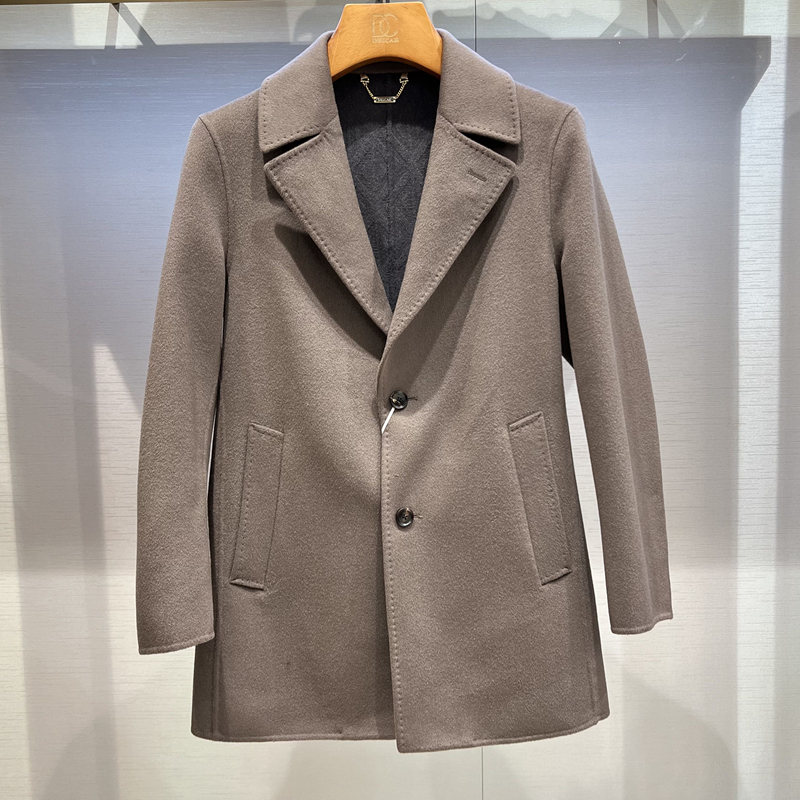 迪赛DEICAE专柜2024秋冬新款正品男士大衣毛呢大衣654131256