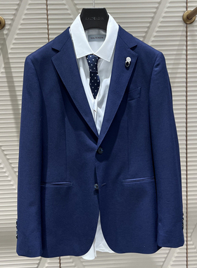 2024新款卡尔丹顿专柜正品秋冬季男装套西羊毛西服KEAW21631OAN6