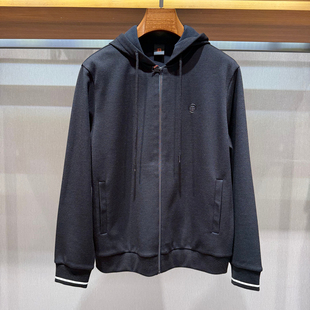 博斯绅威BOSSsunwen秋冬正品男士休闲针织外套帽衫153234757090