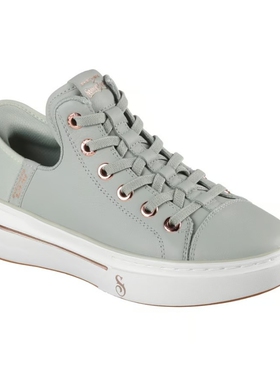 美国进口代购斯凯奇女鞋舒适秋季防水平底皮质耐磨运动板鞋186001