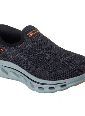 代购skechers斯凯奇男鞋舒适厚底一脚蹬轻便增高运动跑步鞋216665