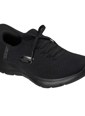 代购美国进口斯凯奇女鞋舒适一脚蹬系带轻便缓震耐磨运动鞋150263