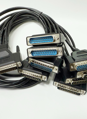 原装db62转DB25*8一拖八串口卡配线 CP168U V2 CBL-M62M25x8-100
