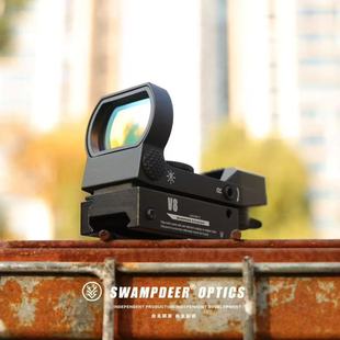 四变点红点瞄准器镜 高品质 金属虹膜银膜可选20mm模型弹弓配件