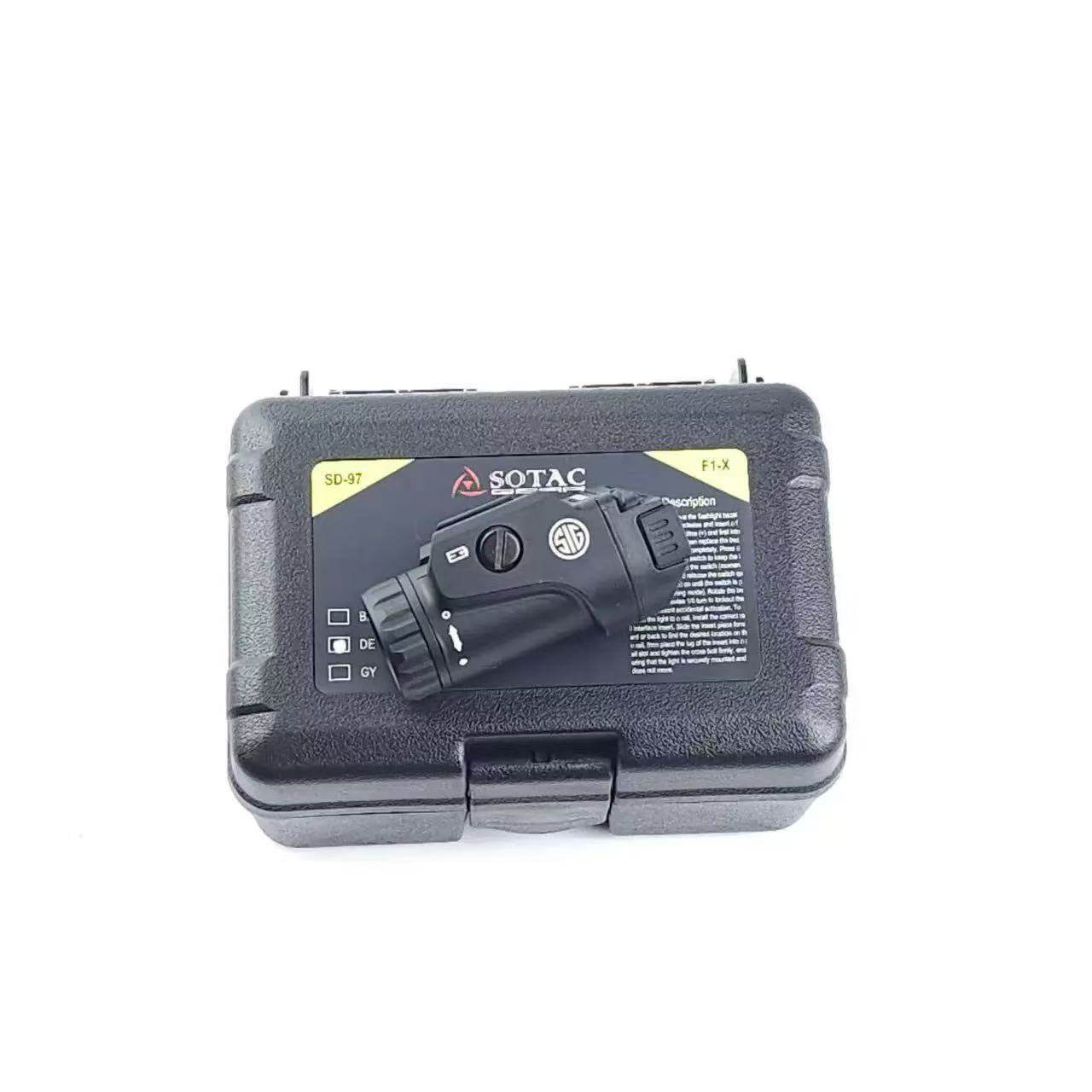 Sotac 新款金属下挂手电F1X战术强光电筒 长亮点亮爆闪 20mm