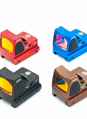 全金属全息镜瞄i准器高清虹膜rmr红点镀膜底板模型弹弓可归零玩具