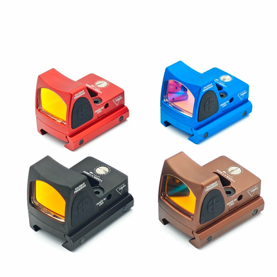 全金属全息镜瞄i准器高清虹膜rmr红点镀膜底板模型弹弓可归零玩具